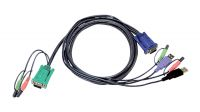 Cable SPHD 15 M + Audio/Micro a VGA M + USB y Audio/Micro + USB