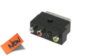 Adaptador audio e video RCA/S-Video a Euroconector