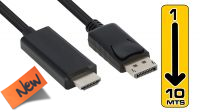 Cable DisplayPort-HDMI M/M negro