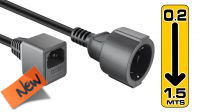 Cable de extensión alimentación  externo C14 / Schuko con fusible