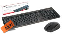 Kit teclado y ratón wireless multimedia 2.4Ghz con layout Español negro