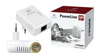 Adaptador powerline Atlantis 500Mbps homeplug AV blanco
