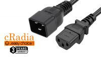 Cable extensor de alimentación cRadia SFO IEC C20 M a IEC C13 H