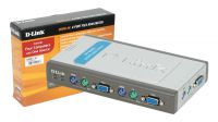 Conmutador KVM PS2 D-Link 4>1 VGA