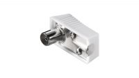 Conector coaxial socket angulado branco blister (5)