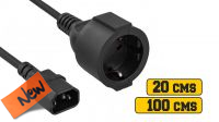 Cable adaptador SFO Macho a Schuko Hembra 0.15m