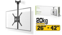 Suporte de tecto para TV 26"-42" máx.20Kg preto
