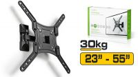 Suporte de parede LCD 23" a 55" rotação 180º inclinação 20º 30KG preto