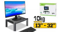 Soporte de monitor ajustable Mesa 13/32" negro