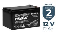 Batería PHASAK plomo-ácido 12V 12Ah