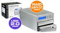 Caja externa RAID 2xSATA 3.5" RAID 1 USB y eSATA
