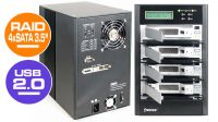 Caja externa SOHO 4xSATA 3.5" aluminio RAID 5