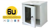 Armario 10" mural 6U 300mm gris