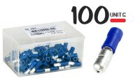 Conjunto de 100 terminales tipo bala macho 1.5-2.5mm azul