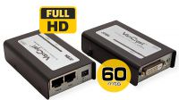 Amplificador DVI com audio Aten até 60 metros 1080p preto