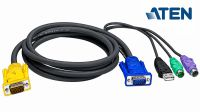 Cable KVM PS2-USB HDB-15 2 x PS2 USB A SPHD-18 1.8m