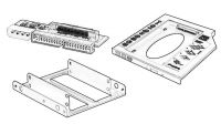 Adaptadores para dispositivos de 2,5", 3,5", y 5,25"