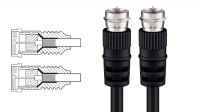 Cabo de antena exterior F plug - F plug 75 Ohm