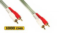 Cabo de conexão 2xRCA HQ M/M 10m