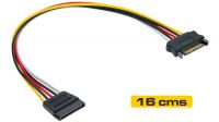Cabo extensão alimentação SATA interno 16cm