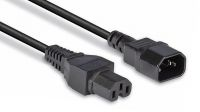 Cable de alimentación SFO IEC C14 - C15 Negro 2m