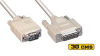 Cabo adaptador DB15 Fêmea a HD15 Macho 15P 30cm