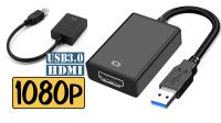 Adaptador USB 3.0 a HDMI c/audio 1080P Negro