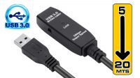 Cable extensión activo USB 3.0 A M/H