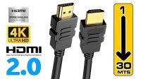 Cable HDMI 2.0 4K 60Hz M/M HDCP2.1 Gold Plated