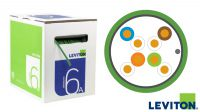 Bobina de cable F/UTP Cat.6A sólido CU AWG23 LSZH Leviton 305m Verde