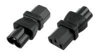 Adaptador de corriente ICE C13 F - C6 M (Mickey mouse) Negro