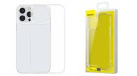 Capa protectora Baseus comp. iPhone 13 Pro Max branca/transparente