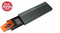 Caixa externa SSD M2 SATA NGFF+NVME Saída USB-C cinza