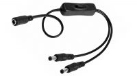 Divisor de CC 1x contector Hembra a 2x conectores Macho con interruptor