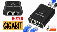 Divisor de red gigabit RJ45 1F-2H (online simultáneo)
