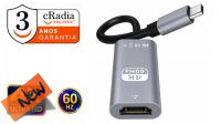 Conversor cRadia USB 3.1 C - HDMI max.4K*2K@60Hz cinza 0.15 m.