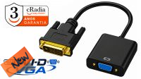 Cabo cRadia adaptador monitor DVI-D  M - VGA F  0.15 m.