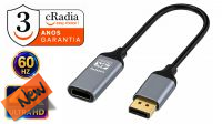 Cable adaptador cRadia Displayport a HDMI M/H 4K@60Hz  Metálico