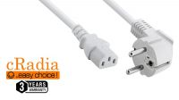 Cable de alimentación Blanco 2m