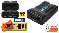 Conversor SCART in - HDMI Out - 1080P con alimentación