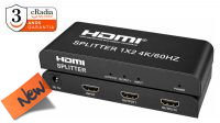 CR 7826 : Multiplicador cRadia HDMI 2.0 4K@60 Hz 2, 4 e 8 portas (1x2)