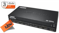 CR 7828 : Multiplicador cRadia HDMI 2.0 4K@60 Hz 2, 4 e 8 portas (1x8)
