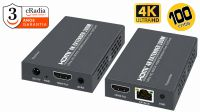 Kit extensão HDMI  UTP Cat. 5E/6 4K,HDMI 1.4 até 100 m.