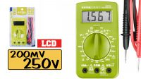 Múltimetro digital multifunções com LCD