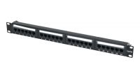 Painel de transferência UTP Cat.5E 19" com organizador de cabos B110 24p 1U