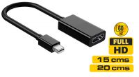 Cable mini DisplayPort Macho a HDMI Hembra V1.2 1080P a 60Hz 0.2m