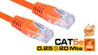 Cables de Red UTP Cat. 5E Naranja - Alta Visibilidad, Conectores RJ-45
