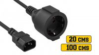 Cable adaptador SFO Macho a Schuko Hembra 0.15m