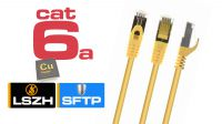 Cabo de rede Cat. 6a S-FTP LSZH CU AWG27 amarelo