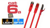 Cabo de rede Cat. 6a S-FTP LSZH CU AWG27 vermelho